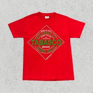 Vintage Tabasco Label Graphic T-Shirt